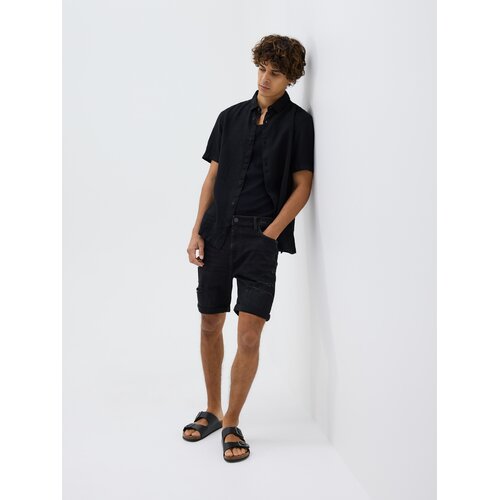 Reserved Slim fit kratke hlače od trapera - siva Cijene