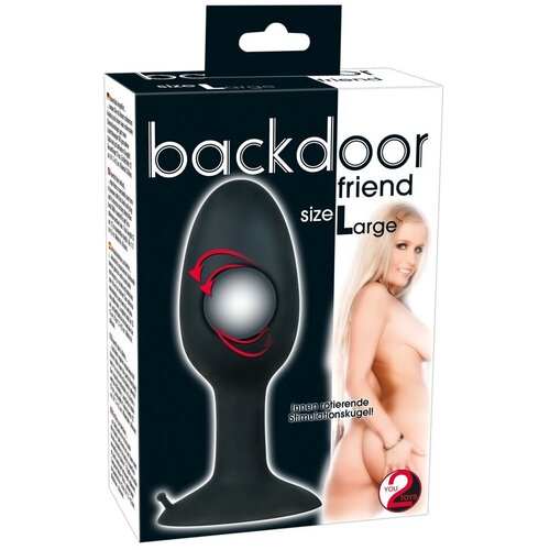 You2Toys You2 Toys Analna kupa Backdoor Friend Large, 12cm, Crna Cene