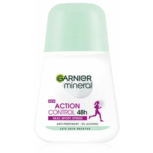 Garnier Mineral Action Control 48h antiperspirant protiv znoja i neugodnog mirisa tijekom sporta, stresa i pri prevelikoj vrućini 50 ml za žene