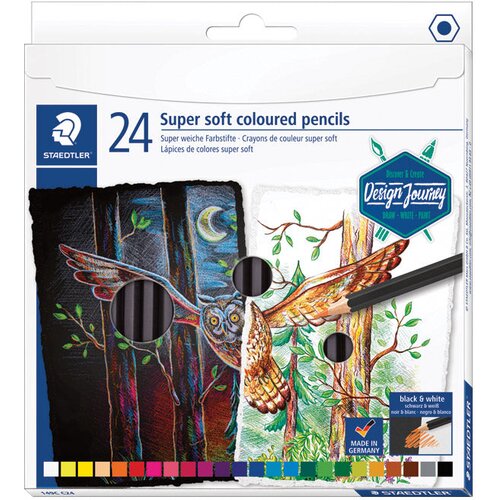  Boje drvene 24boje super soft black design journey staedtler 149c c24 blister Cijene