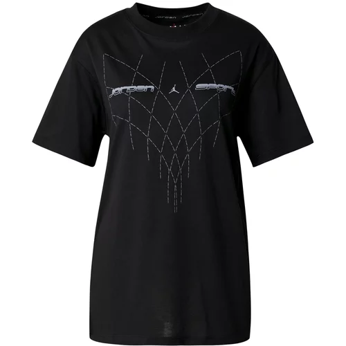 Jordan Tehnička sportska majica siva / crna / bijela