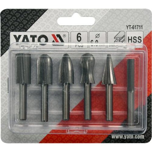 Shumee yato končne rezkale za kovino fi 6mm, set 6 kos., (21253643) Slike