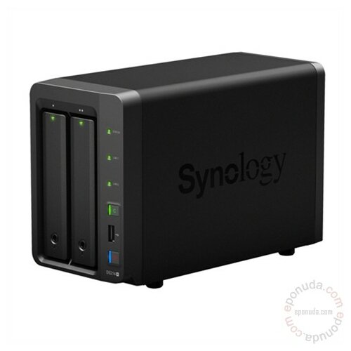 Synology DS214+ Diskstation 2-bay All-in-1/2.5/3.5/HDD/SSD podrška/Hot Swapp/Wake on LAN/WAN/1GB/Glan NAS Slike