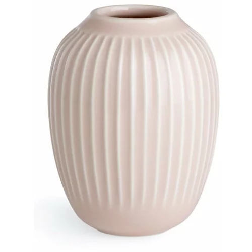 Kähler Design Svetlo rožnata keramična vaza Hammershoi, višina 10 cm