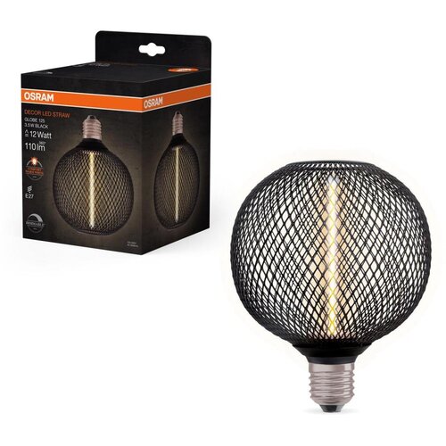 Osram led prigu&scaron;iva sijalica decor filament G125 E27/3,5W/230V 1800K crna Cene