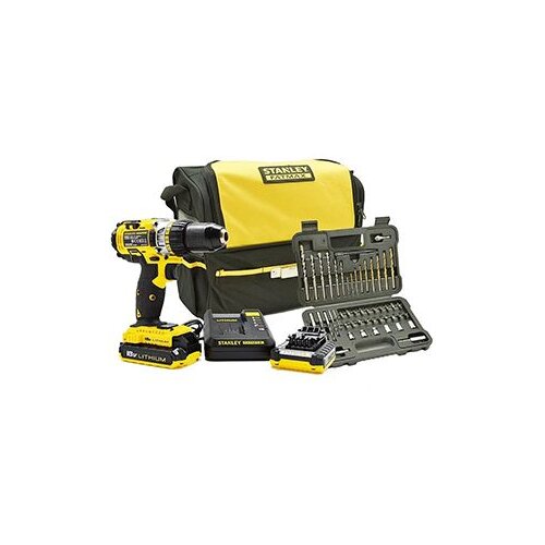 Stanley Aku udar. bu&scaron;ilica 18V 2x2Ah+ set pribora torba Cijene