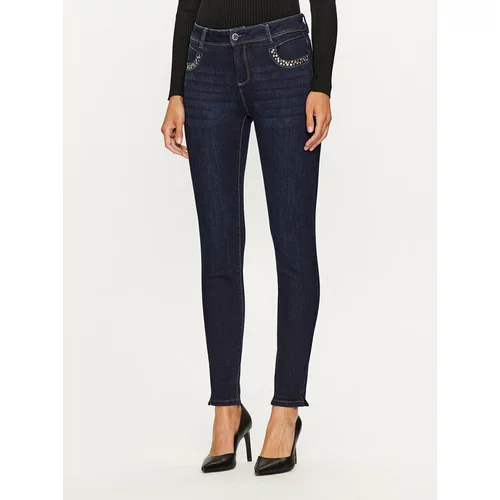Morgan Jeans hlače 232-PAULA Mornarsko modra Slim Fit