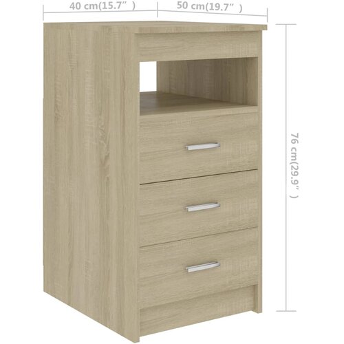  Radni stol boja hrasta sonome 140x50x76 cm konstruirano drvo Slike