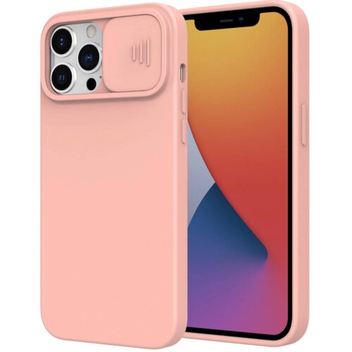 Onasi Lens Cover silikonski ovitek za&amp;scaron;čita za iPhone 15 Pro - roza Slike