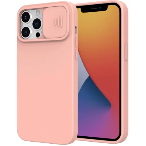 Onasi Lens Cover silikonski ovitek zaščita za iPhone 15 Pro - roza