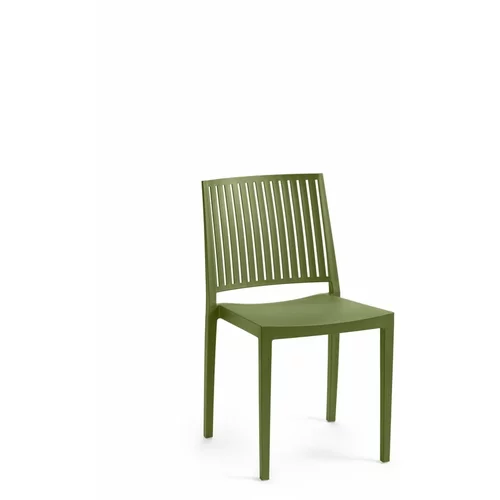 Rojaplast Zelena plastična vrtna stolica Bars -