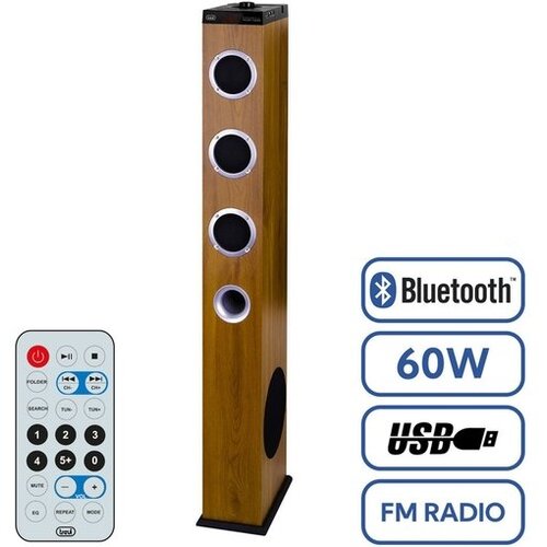 Trevi bluetooth samostoječi HiFi zvočnik 2.1 XT 10A8, rjav Cene