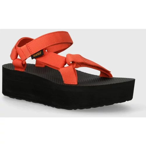 Teva Sandale Flatform Universal za žene, boja: narančasta, s platformom, 1008844