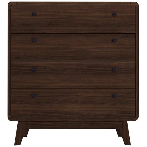 St&amp;oslash;raa Tamno smeđa visoka komoda u dekoru oraha 80x88 cm Caitlin &amp;ndash; Slike