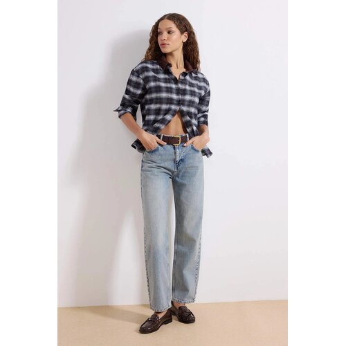 TRENDYOLMILLA ženski pantalone model Twoaw26Je00273, svetloplava-plava Cene