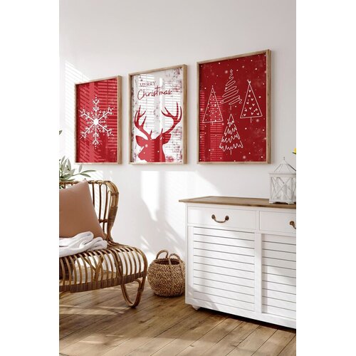 Wallity Uokvirena slika Nwyearmdl17, 33x48 cm, 3 dijela Cene
