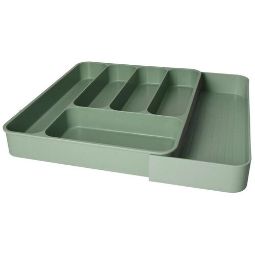 Brandani Žajbljevo zelen plastičen nastavljiv organizator za pribor 39 x 43,5 cm – Cene
