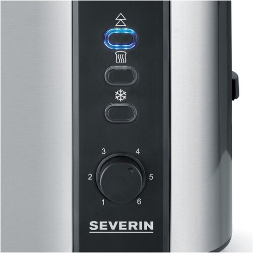 Severin AT2589 Toaster Toaster Edelstahl-geb&amp;uuml;rstet-schwarz Slike