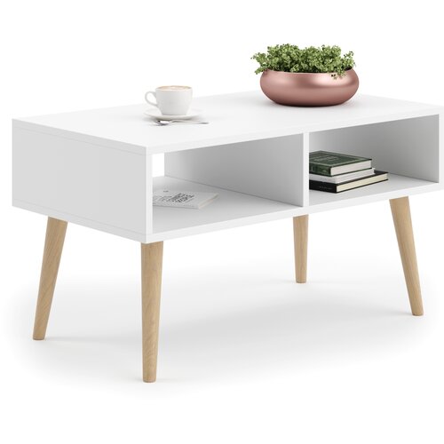 Kobi Furniture Klubska mizica Sandi, skandinavski stil, bela, (20625988) Cene