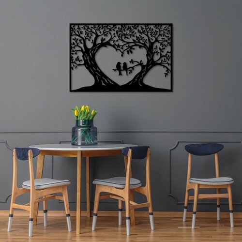 Wallity Zidna dekoracija Birds Love - 279 M, 60 x 90 cm, Crna Cene