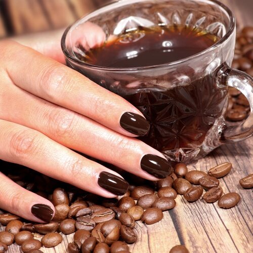LONDONTOWN Lakur gel lak za nohte z uporabo UV/LED lučke odtenek Midnight Mocha 12 ml Slike