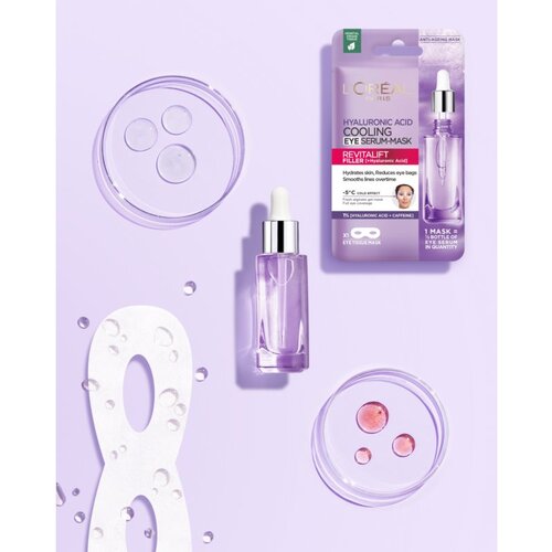 L&amp;acute;Or&amp;eacute;al Paris revitalift filler ha cooling tissue eye serum-mask pomlađujuća maska za područje oko očiju s učinkom hlađenja 11 g za žene Slike
