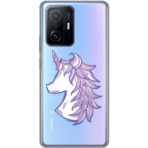 torbica silikonska print skin za xiaomi 11T/11T pro purple unicorn Slike