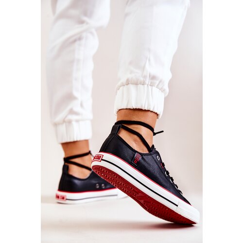 Kesi Leather Sneakers BIG STAR JJ274129 Black Cene