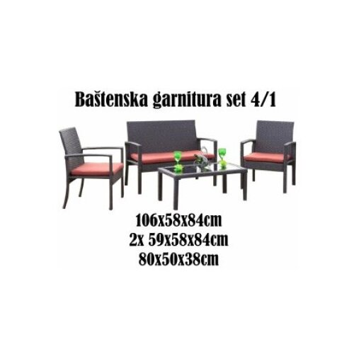  Ba&amp;scaron;tenska garnitura crna sfs002 ( 005046 ) Slike