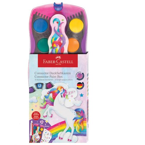 Boja VODENA FI 24 MM 12 PLUS BIJELA TEMPERA CONNECTOR UNICORN FABER CASTELL 125035 Cijene