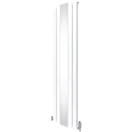 Monster Radiator in ventili z ravnim ogledalom - 1800 mm x 425 mm - beli, (21569909)