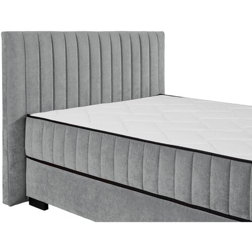 MID.YOU POSTELJA Z VZMETNICO 140 cm x 200 cm , tekstil, leseni material antracit Slike