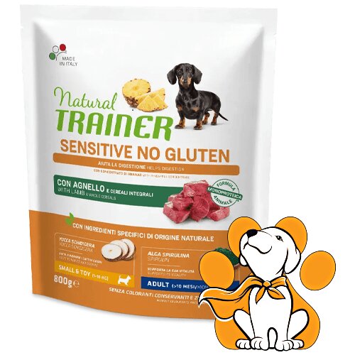 Trainer Natural Sensitive No Gluten Small&Toy Adult, Lamb 800g, Jagnjetina Slike