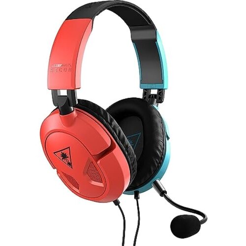 Turtle Beach slušalke Recon 50 rdečih/modrih igralnih slušalk za Nintendo Switch, Xbox Series X | S, Xbox One, PS5, PS4, osebni računalnik in mobilni telefon s 3,5 mm povezavo, (20884922) Cene
