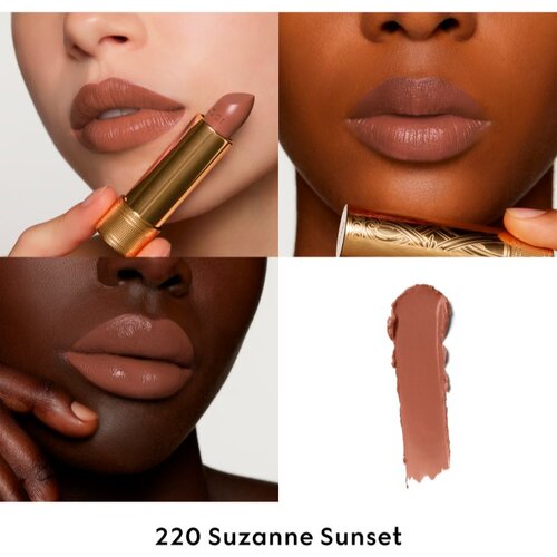 Gucci Beauty Rouge &amp;agrave; L&amp;egrave;vres Satin Lipstick satenasti ruž za usne nijansa 220 Suzanne Sunset 3.5 g Slike