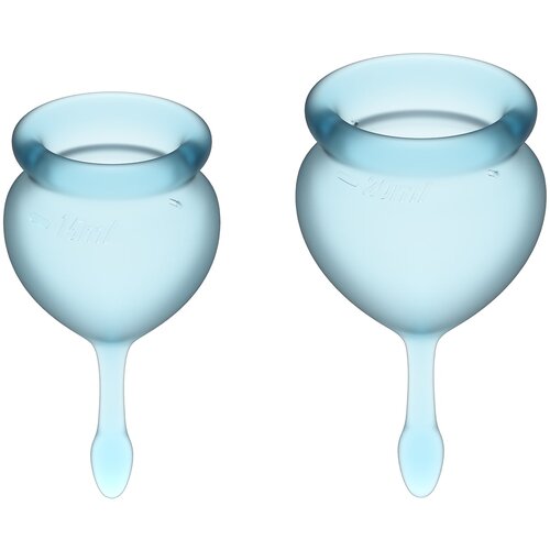 Satisfyer - Feel Good Menstrual Cup Set Light Blue Slike