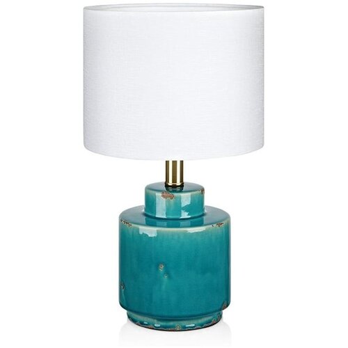 Marksl&amp;ouml;jd plavo-bijela stolna lampa Cous Slike