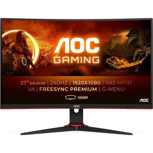 AOC C27G2ZE/BK 27&amp;quot; zakrivljen gamer LED monitor Slike