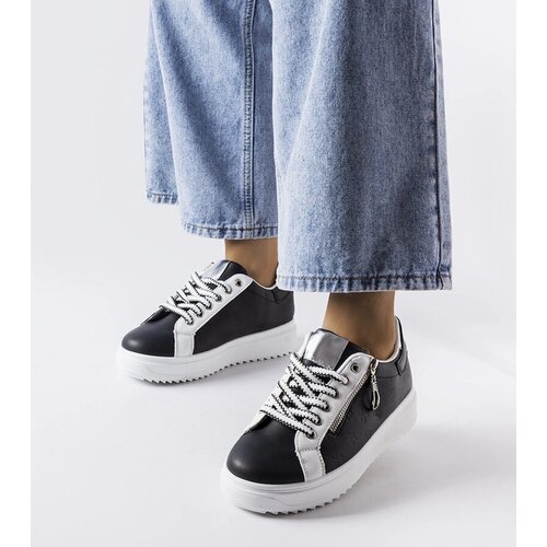 Gemre Women's black lace-up sneakers Romola Cijene