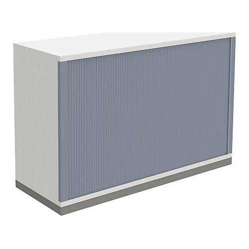 eurokraft pro P12 - Omara s prečnim rolojem, 1 polica, 2 nivoja, VxŠxG 781 x 1200 x 442 mm Cene