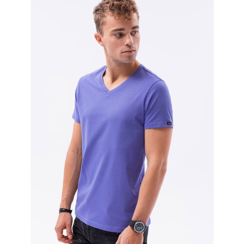 Ombre BASIC classic men's tee-shirt with a serape neckline Cene