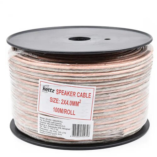 Kettz ZK-400 zvučnički kabl 2x4,0 mm&amp;sup2;, 100 m Slike