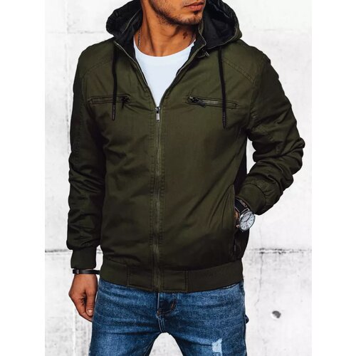 DStreet Men's Transition Green Jacket Slike