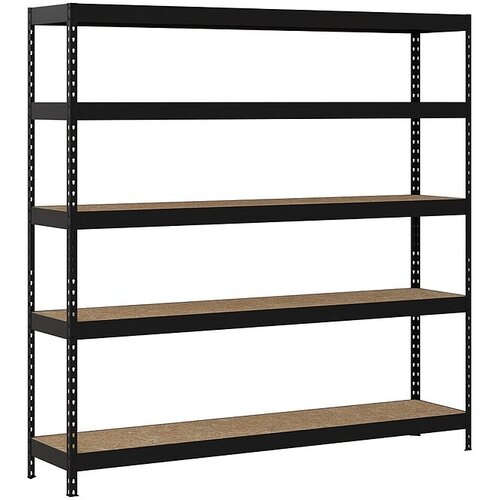 REGALUX Kovinski regal Rivet Atlas (V x &Scaron; x G: 180 x 180 x 40 cm, Nosilnost na polico: 230 kg, &Scaron;tevilo polic: 5 kos, Priklop, Antracit) Cene