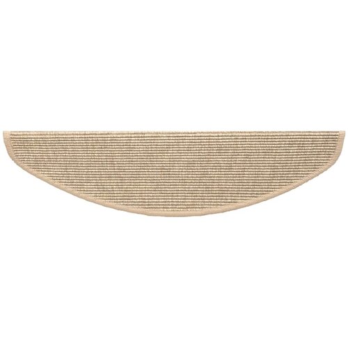  Prostirke za stepenice 15 kom 65x21x4 cm svijetlo bež poluokrugle velike Slike