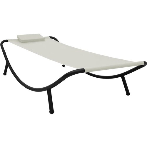 vidaXL Vrtni ležaj krem 200 x 90 cm čelični Cijene