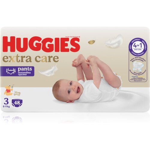 Huggies Extra Care Pants Size 3 hlačne plenice za enkratno uporabo 6 - 11 kg 48 kos Cene