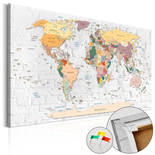  Slika na plutenoj podlozi - World\'s Walls 120x80 Cene