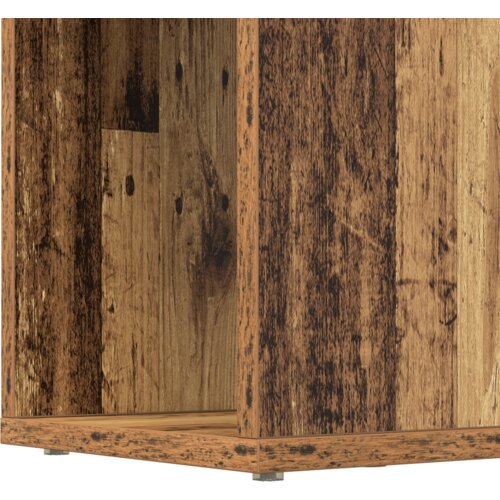 VidaXL Polica za knjige Staro drvo Konstruirano drvo 80 x 24 x 124 cm Slike
