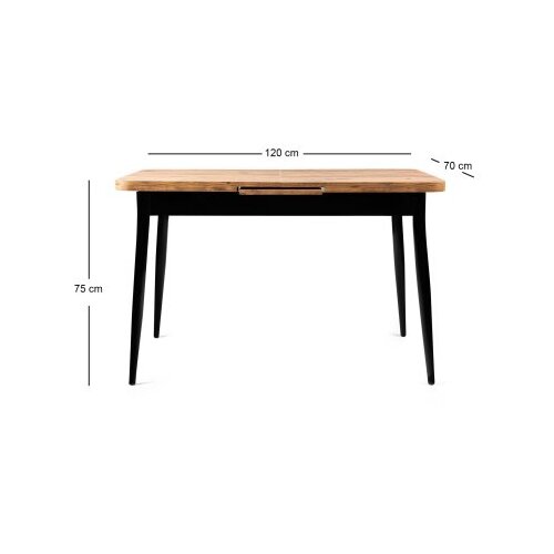 Hanah home Ay - 1184 Atlantic Pine Extendable Dining Table Slike
